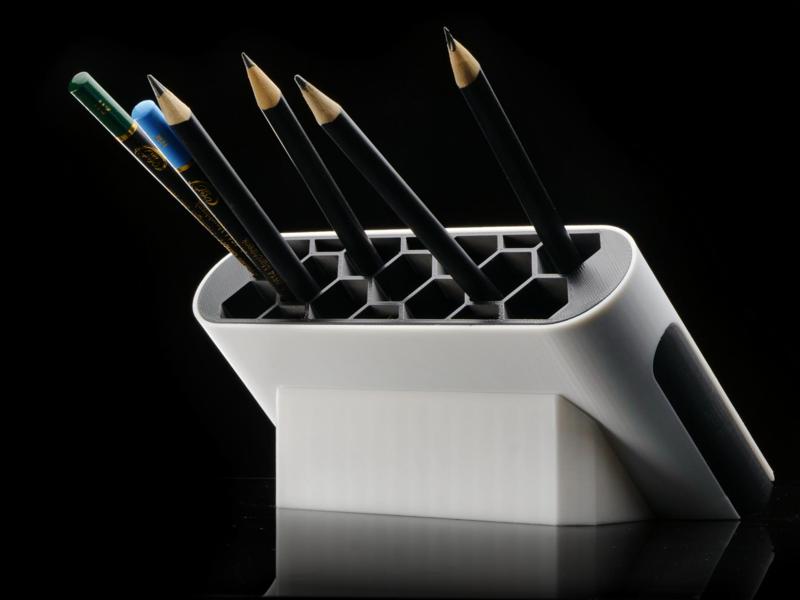 Modern Japandi HexaHolder (Desk Organizer, NO-AMS)