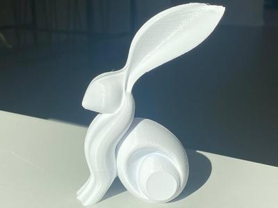 Abstract modern rabbit / easter bunny