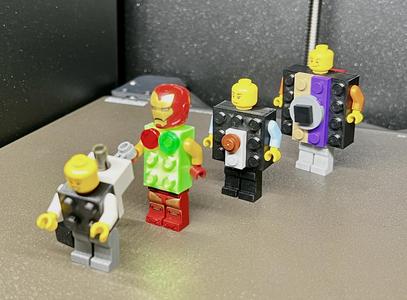 Lego mini figure brick body