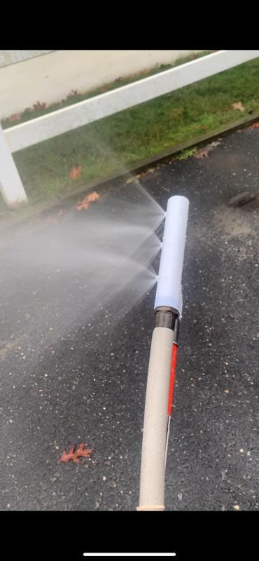 Hose Wand/Water Broom for Spraying Vehicle Undersides