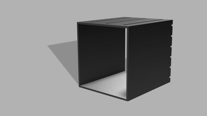 modular workshop organiser - box internal dimensions 185x174x220mm