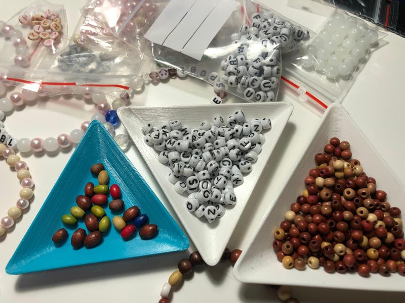 Triangular Bead Bowls, Zip Bag Friendly, Stackable