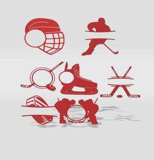 wall decor hockey set