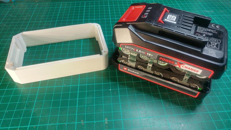 Einhell battery pack spacer