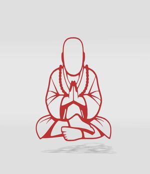 wall decor buddha meditating