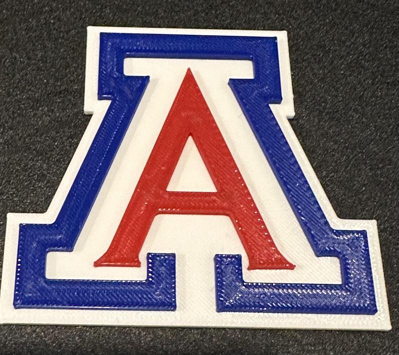 University of Arizona Logo for Bambu Lab AMS or Multicolor