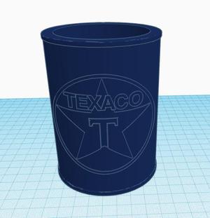 Texaco Oil Can Koozie