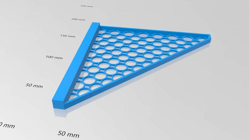 Crosscut saw 90° angle template