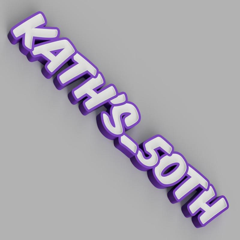NAMELED KATH'S_50TH - LED LAMP WITH NAME
