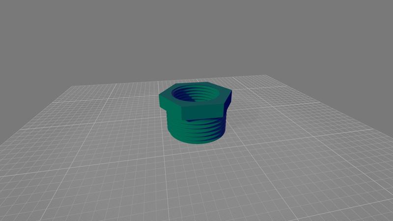 1 inch to 3/4 inch fitting