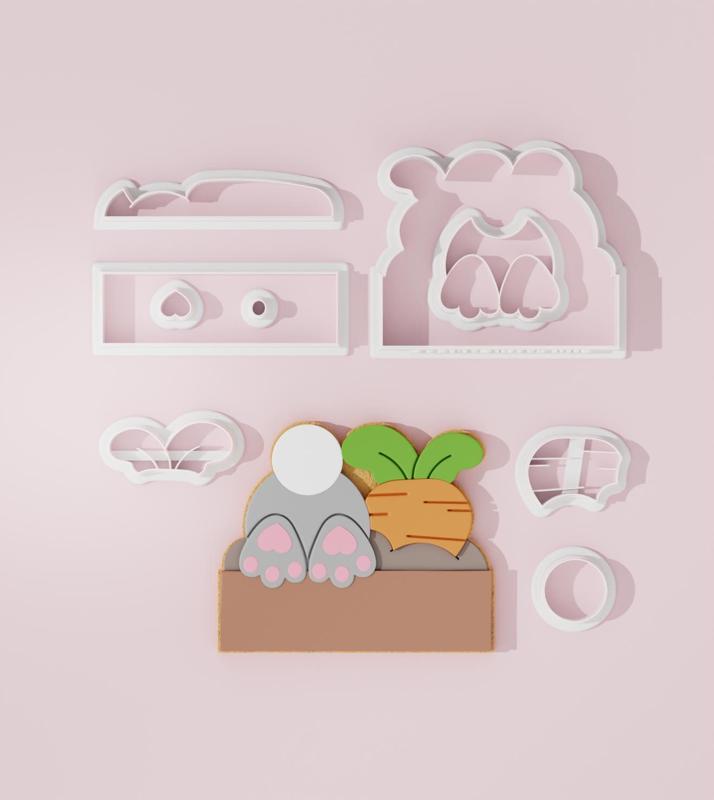 Bunny Plaque #1 Cookie Cutter