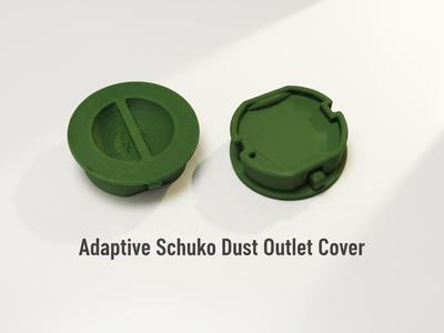 Adaptive Schuko Dust Outlet Cover