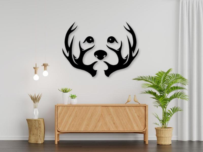 Dog - Puppy with tree