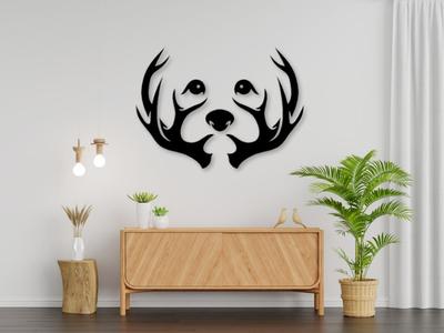 Dog - Puppy with tree