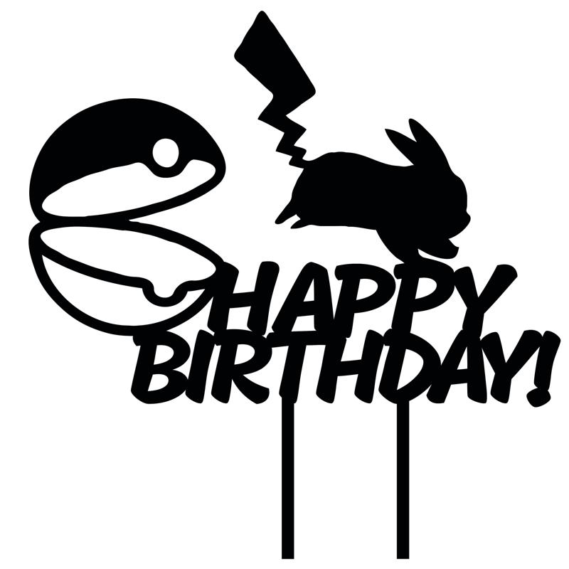 POKEMON PIKACHU CAKE TOPPER