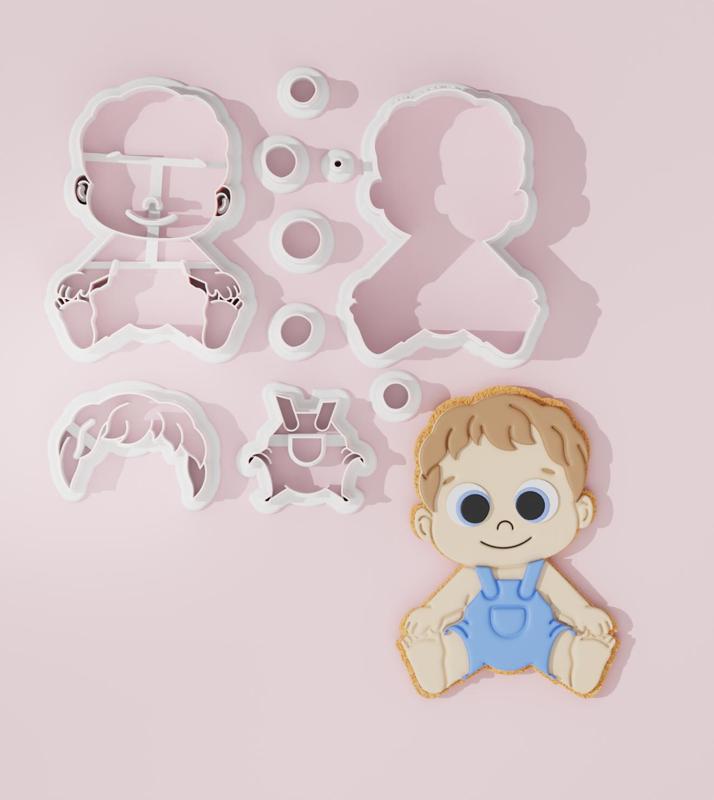 Baby Boy #1 Cookie Cutter with CCHub Logo