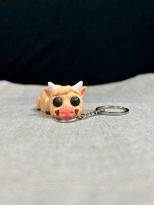 Highland Cow Keychain