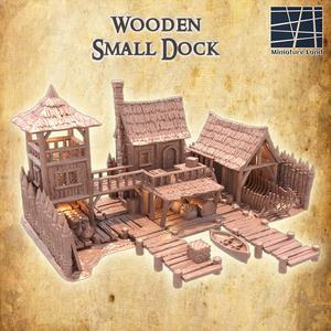 Small Wooden Dock - Tabletop Terrain - 28 MM