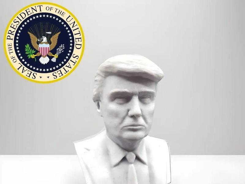 President Donald Trump Bust