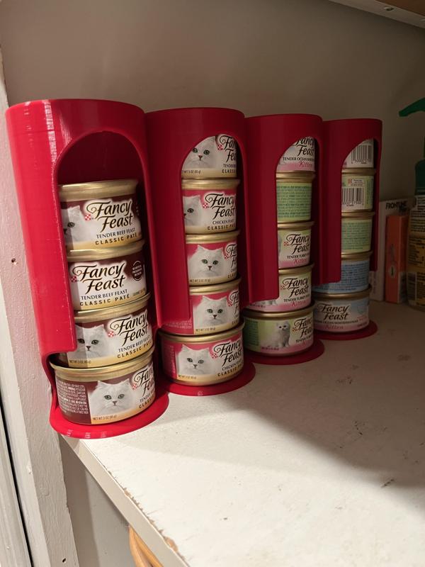 Fancy Feast Stacking Can Holder (Command Strip)
