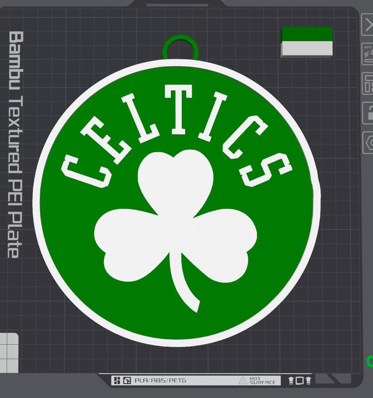 Boston Celtics Logo for Necklace