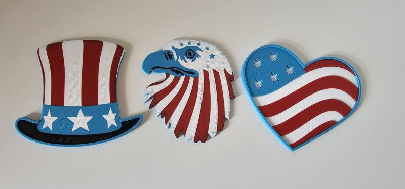 🎆 Stars, Stripes & Sips – 4th of July Coaster Set