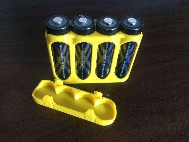 AA Battery Case with simple status indicator