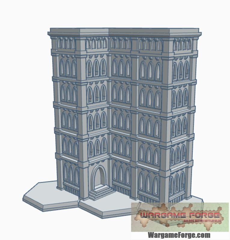 Gothic Building 48 with Hex Base GHB048