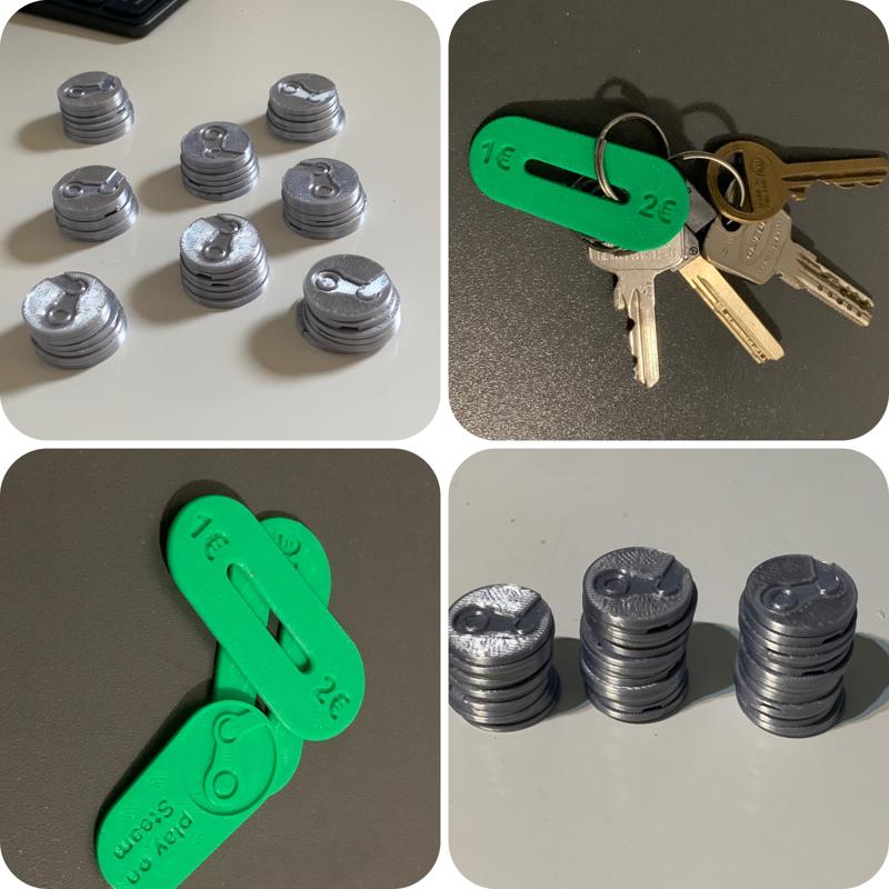 Universal Cart Trolley Coin EUR PLN Steam TIS