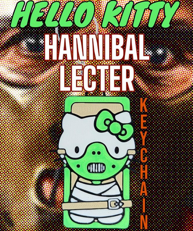 Hello Kitty Hannibal Lecter Keychain