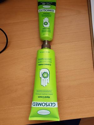 Glysomed Hand Cream tube coupler/adapter