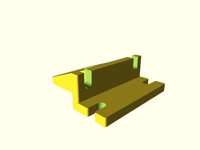 HyperCube EVO Z bracket for POM anti backlash nut