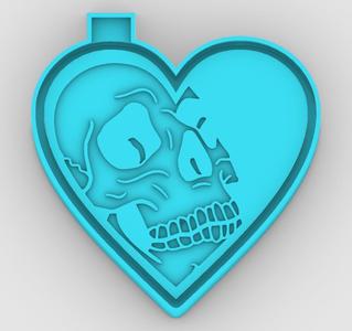 dark love - freshie mold - STL for silicone mold
