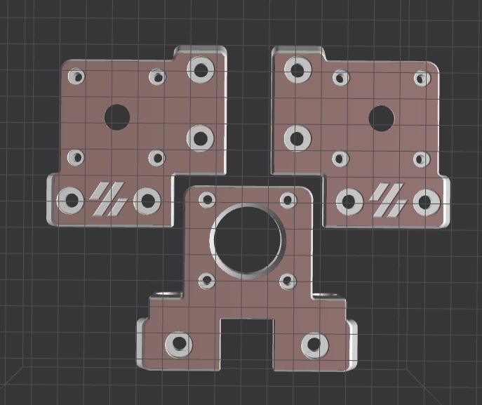 Voron Trident Z motor holder reversed electronics bay