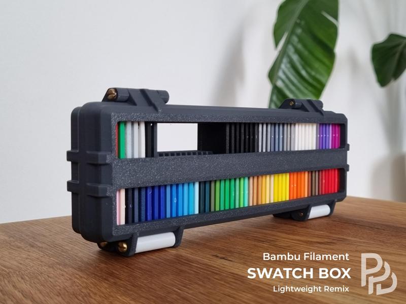 Bambu Filament Swatch Box Lightweight & Efficient REMIX