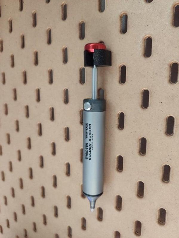 Ikea Skadis - Solder Sucker Holder (Engineer SS-02)