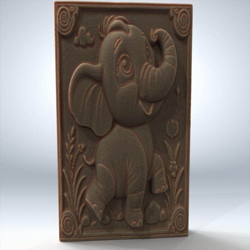 Elephant Bas Relief