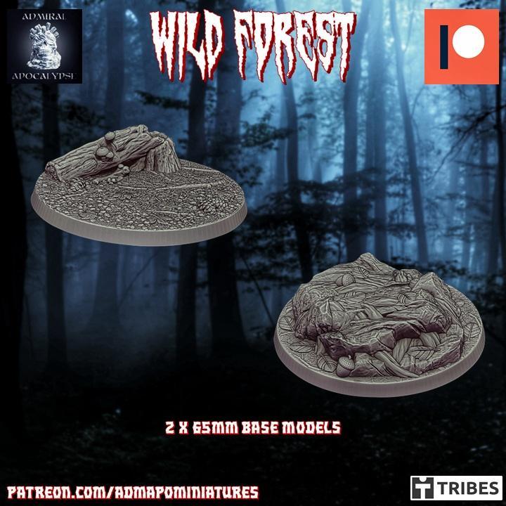 Wild Forest Set 65mm (2 pre-supported base model)