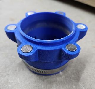2-1/2" - 63mm / 64mm Magnetic Dust Collection Connectors / Fittings