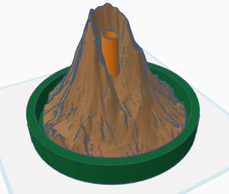 Volcano for science experiment