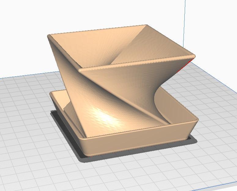 Zakrouceny kvetinac s podtackem