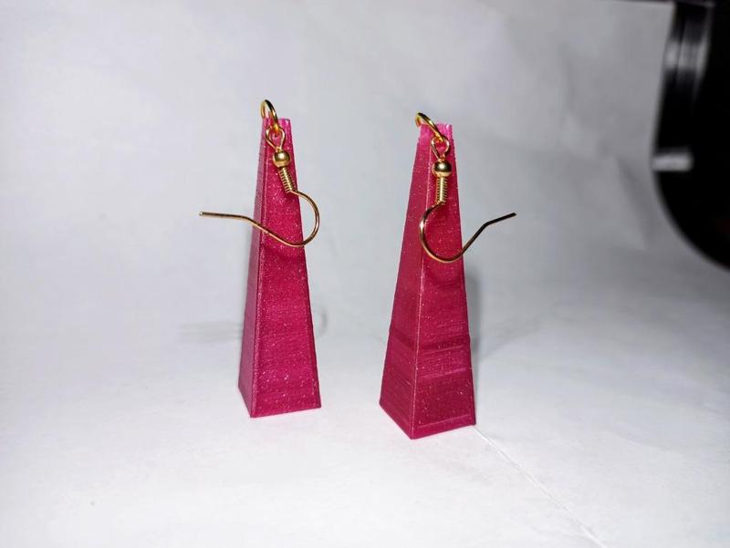 pyramid earrings
