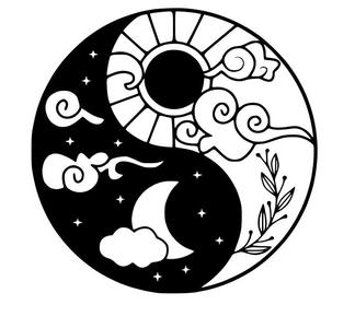 Yin Yang Sun And Moon Wall Art