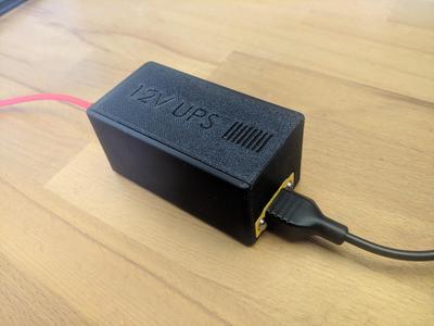 UPS box with XT60 E-F output - For LX-2BUPS - sliding lid.