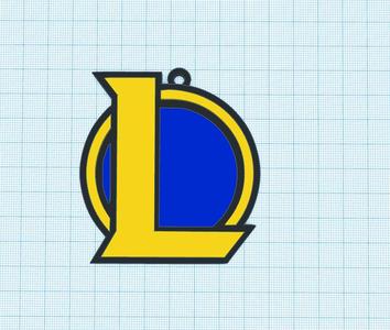 League of legends logo keychain