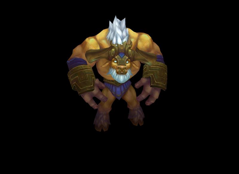Golden Alistar League of Legends 3D print model