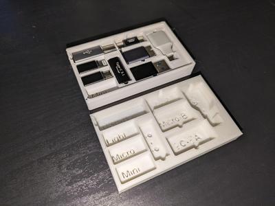 USB-C Adapter Storage Box