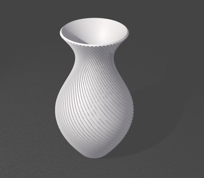 Tiny swirl vase