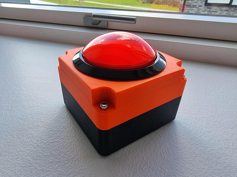 Box for a big red button