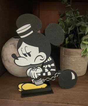 Mickey In Jail / 4 color / Time out Sign / Kids